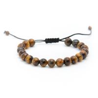 Tiger Eye Stone Bracelets, Round, Unisex, 8mm .5 Inch 