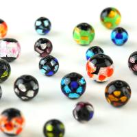 Plaqué Perles de verre, Rond, coulage, DIY & normes différentes pour le choix, plus de couleurs à choisir, Vendu par PC