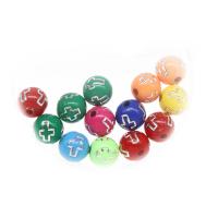 Acrylic Jewelry Beads, Round, DIY Approx 2mm 