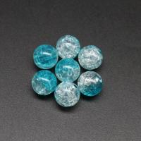 Abalorio acrílico con hielo escama , Esférico, Bricolaje, azul, 10mm, agujero:aproximado 2mm, 500T/Bolsa, Vendido por Bolsa