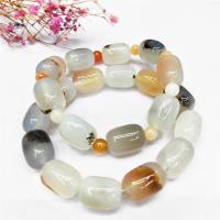 Ocean Agate Bracelet, polished, Unisex Approx 7.5 Inch 