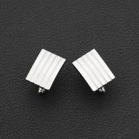 Zinc Alloy Cufflinks, durable & Unisex, silver color 