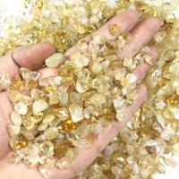 Décoration de pierre perles, perles de citrine, Irrégulière, normes différentes pour le choix, Jaune, Environ Vendu par sac