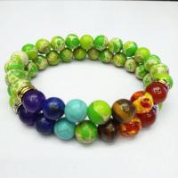 Pulsera de Piedras Preciosas, Esférico, pulido, unisexo, más colores para la opción, 8mm, longitud:aproximado 7.5 Inch, Vendido por Sarta