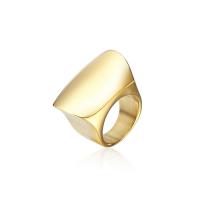 Anillo de dedo de acero Titanium de, Partículas de acero, Donut, chapado, Joyería & diferentes estilos para la opción & para mujer, dorado, 20*8mm, Vendido por UD