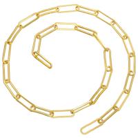 Brass Oval Chain, gold color plated 