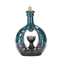 Incense Smoke Flow Backflow Holder Ceramic Incense Burner, Porcelain, for home and office & durable 