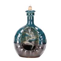 Incense Smoke Flow Backflow Holder Ceramic Incense Burner, Porcelain, for home and office & durable 