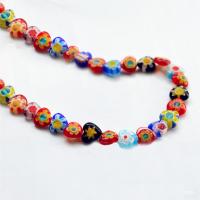 Millefiori Scheibe Lampwork Perlen, Millefiori Lampwork, DIY & verschiedene Größen vorhanden, gemischte Farben, verkauft von Strang