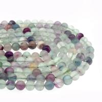 Fluorite Beads, Colorful Fluorite, Round, polished, DIY multi-colored 