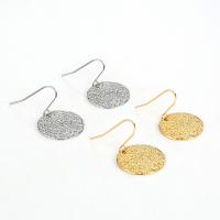 Boucles d'oreilles en acier titane, Rond, Placage, bijoux de mode & pour femme, plus de couleurs à choisir, 20mm, Vendu par paire