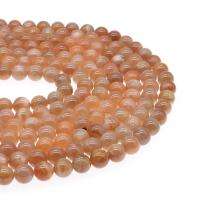 Sunstone Bead, Round, polished, DIY golden 