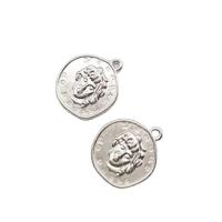 Zinc Alloy Jewelry Pendants, silver color plated, Unisex 