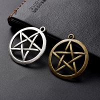 Zinc Alloy Jewelry Pendants, pentagram, plated, DIY 