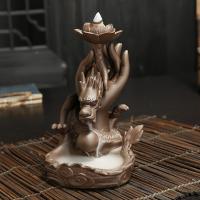 Incense Smoke Flow Backflow Holder Ceramic Incense Burner, Porcelain, for home and office & durable 