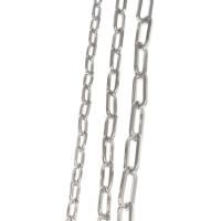 Stainless Steel Oval Chain, plated, DIY silver color 