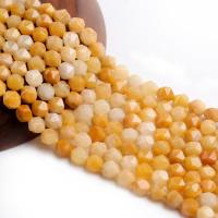 perles en Jade jaune, jaune de jade, Losange, poli, DIY & facettes, Jaune, 8mm pouce, Vendu par brin