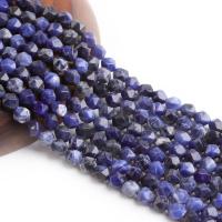 Perles en sodalite, Losange, poli, DIY & facettes, bleu, 8mm pouce, Vendu par brin