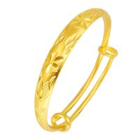 Brass Bangle, gold color plated, adjustable & for woman, 9mm, Inner Approx 59mm 