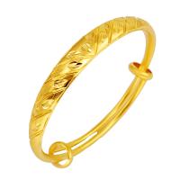 Brass Bangle, gold color plated, adjustable & for woman, 9mm, Inner Approx 59mm 