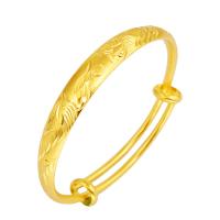 Brass Bangle, gold color plated, adjustable & for woman, 9mm, Inner Approx 59mm 