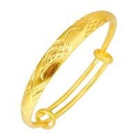 Brass Bangle, gold color plated, adjustable & for woman, 9mm, Inner Approx 59mm 