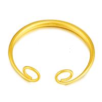 Messing Manschette Armband, goldfarben plattiert, einstellbar & verschiedene Stile für Wahl & für Frau, 5mm, Innendurchmesser:ca. 60mm, verkauft von PC