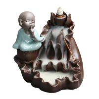 Incense Smoke Flow Backflow Holder Ceramic Incense Burner, Porcelain, for home and office & durable 