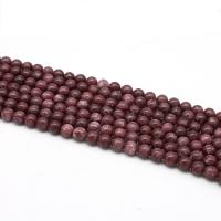 Dyed Marble Beads, Round, polished, DIY brown cm 