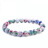 Jade Bracelets, Pale Brown Jade, Round, Unisex multi-colored 