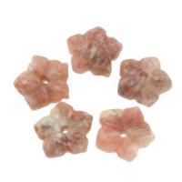 Pflaumenblüte Jade Perle, Blume, poliert, DIY, Rosa, 10*4mm, verkauft von PC