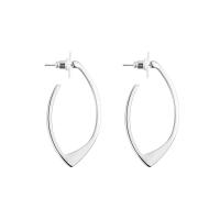 Pendientes de Perno de Aleación de Zinc, chapado en color de plata, para mujer, 40mm, Vendido por Par