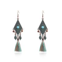 Fashion Tassel Earring, Zinc Alloy, plated, vintage & Bohemian style & for woman 