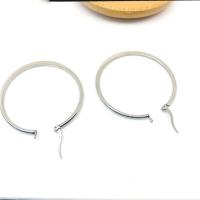 Stainless Steel Hoop Earring, 304 Stainless Steel, polished, DIY, original color 