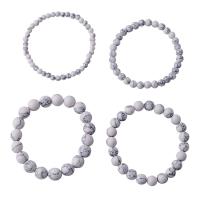 Magnesit Armband-Set, 4 Stück & unisex, weiß, Innendurchmesser:ca. 60mm, verkauft von Strang