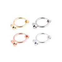 Brass Huggie Hoop Earring Finding, plated, DIY 13mm 