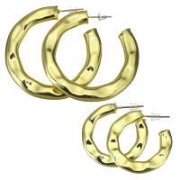 Brass Hoop Earring, gold color plated & for woman 