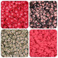 Flower Polymer Clay Beads, DIY 