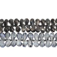 Perles de cristal larme, Placage, différentes couleurs et motifs pour le choix & DIY & facettes, plus de couleurs à choisir, 22*12mm Vendu par brin