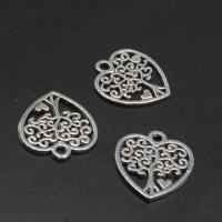 Pendentifs coeur en alliage de zinc, Placage, différentes couleurs et motifs pour le choix & DIY, couleur métallique plaquée, 22*18*2mm Vendu par sac