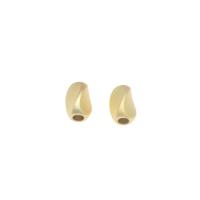 Brass Jewelry Beads, Bean, plated, DIY, golden, 8*5mm 