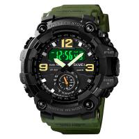 Montre à bijoux pour homme SKmei®, résine, avec Caoutchouc PU & verre, mouvement chinoise, Résistant à l’eau de vie & multifonctionnel & lumineux, plus de couleurs à choisir 265mm, Vendu par PC