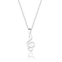 Stainless Steel Jewelry Necklace, silver color plated, for woman .5 Inch 