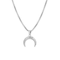 Stainless Steel Jewelry Necklace, silver color plated, for woman .5 Inch 