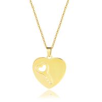 Stainless Steel Jewelry Necklace, gold color plated, for woman .5 Inch 