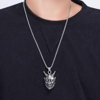 Hommes Pull Collier chaîne, Acier titane, crane, Placage, pour homme Environ 23.62 pouce, Vendu par brin