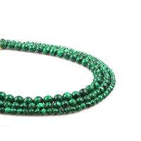 Natural Malachite Beads, Round, polished, DIY Approx 15.7 Inch 