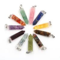 Gemstone Jewelry Pendant, Natural Stone, with Resin & Unisex 