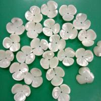 Perles en coquillage blanc naturel, coquille blanche, fleur, poli, DIY, blanc, 12mm, Vendu par PC