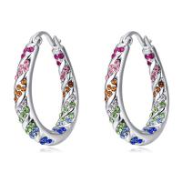 Zinc Alloy Hoop Earring, fashion jewelry 